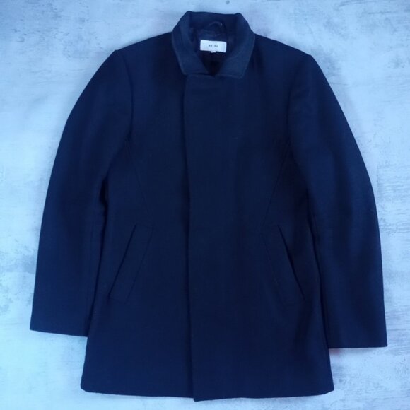 REISS WOOL JACKET BUTTON UP RN114836 14.8.026.20 - Picture 1 of 8